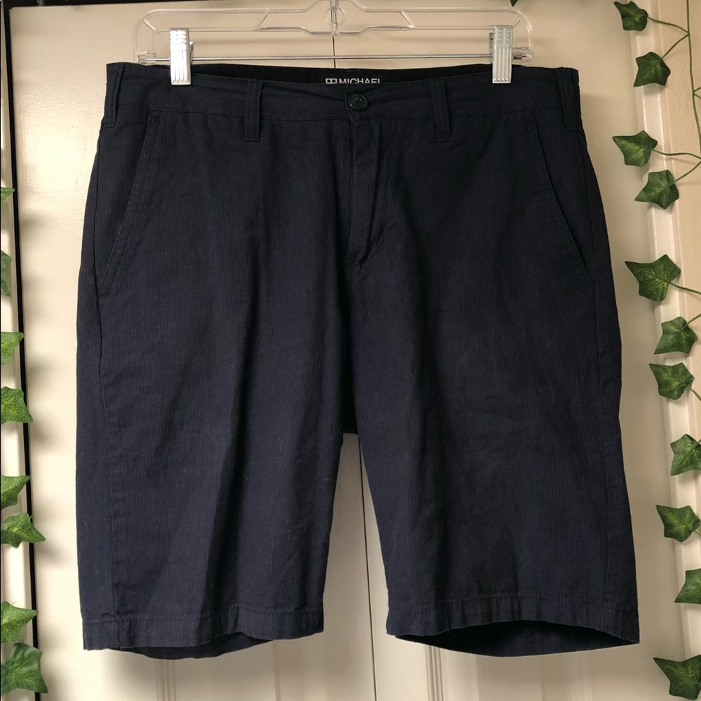 Navy Blue Business Casual Shorts